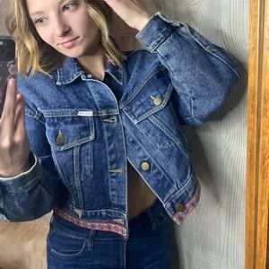 Cropped jean jacket vintage by -George Marciano